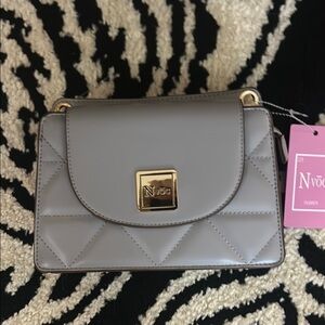 ‘N’Vog’ Gray Quilted Women's Bag